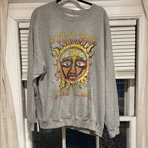 Sublime Gray Graphic Men's Crewneck Sweater